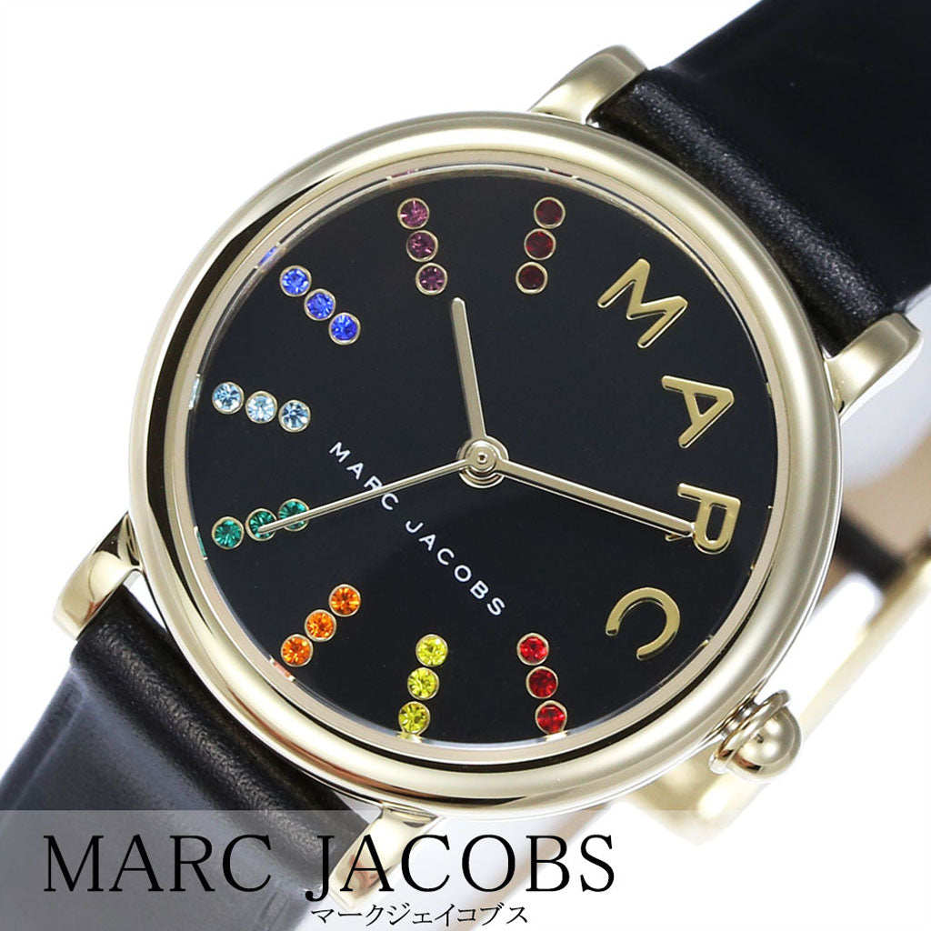  Shop Authentic Marc Jacobs Roxy Black Dial Black Leather Strap Watch for Women - MJ1592 - Luxxuri