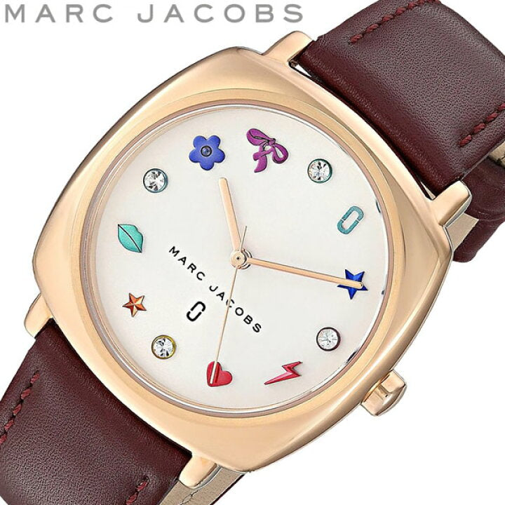  Shop Authentic Marc Jacobs Mandy White Dial Brown Leather Strap Watch for Women - MJ1598 - Luxxuri