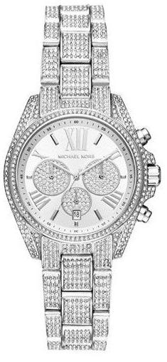  Shop Authentic Michael Kors Mini Bradshaw Crystals Silver Dial Silver Steel Strap Watch For Women - MK6454 - Luxxuri