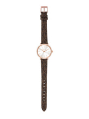  Shop Authentic Michael Kors Pyper Quartz Silver Dial Brown Leather Strap Watch for Women - MK1036 - Luxxuri