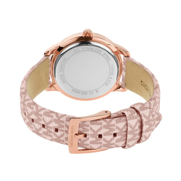  Shop Authentic Michael Kors Tibby Silver Dial Pink Leather Strap Watch for Women - MK1050 - Luxxuri