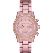  Shop Authentic Michael Kors Ritz Chronograph Rose Gold Dial Rose Gold Steel Strap Watch For Women - MK6753 - Luxxuri