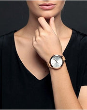  Shop Authentic Michael Kors Runway Slim Quartz White Dial Beige Leather Strap Watch For Women - MK2284 - Luxxuri