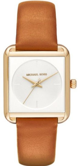  Shop Authentic Michael Kors Lake White Dial Brown Leather Strap Watch For Women - MK2584 - Luxxuri