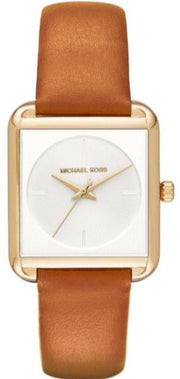  Shop Authentic Michael Kors Lake White Dial Brown Leather Strap Watch For Women - MK2584 - Luxxuri