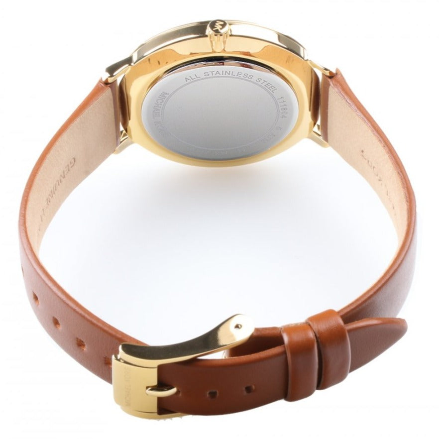  Shop Authentic Michael Kors Pyper Quartz Silver Dial Brown Leather Watch For Women - MK2740 - Luxxuri