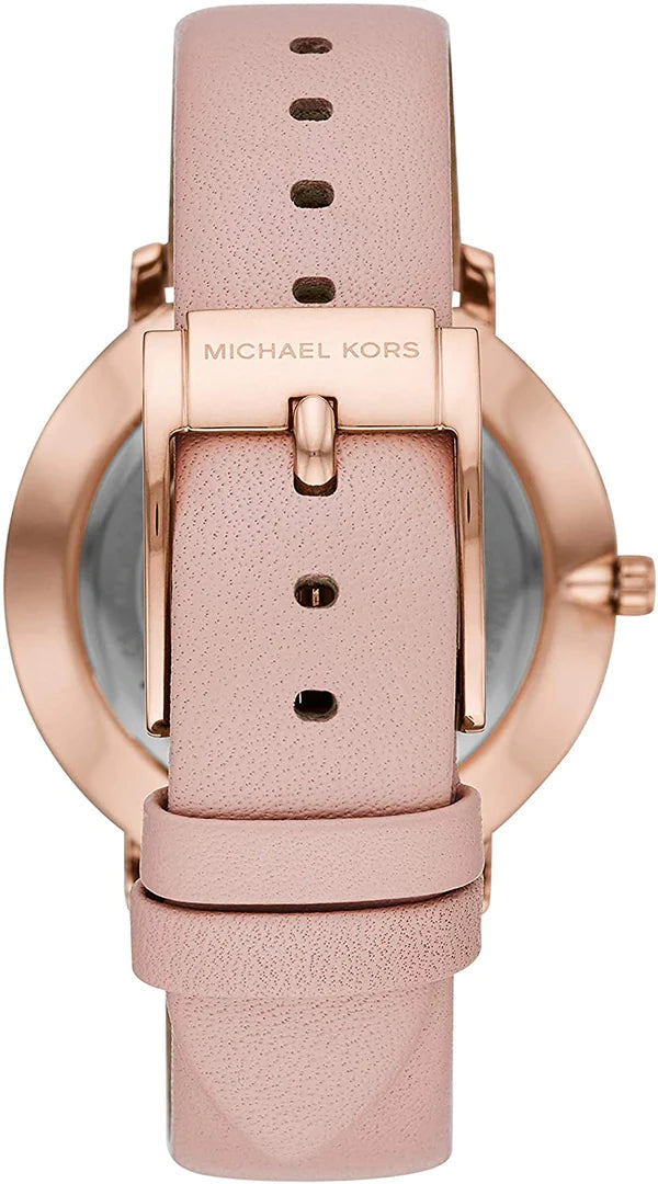  Shop Authentic Michael Kors Pyper Quartz White Dial Pink Leather Strap Watch For Women - MK2741 - Luxxuri
