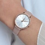  Shop Authentic Michael Kors Pyper Analog White Dial Pink Leather Strap Watch For Women - MK2803 - Luxxuri