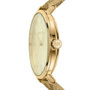  Shop Authentic Michael Kors Addyson Quartz Gold Dial Gold Leather Strap Watch for Women - MK2952 - Luxxuri