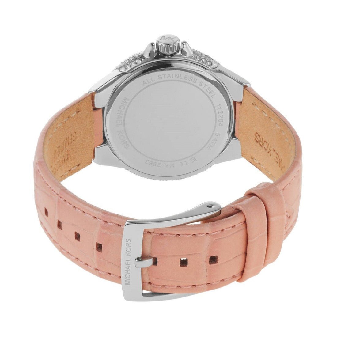  Shop Authentic Michael Kors Camille Three-Hand Crystals White Dial Pink Leather Strap Watch for Women - MK2963 - Luxxuri