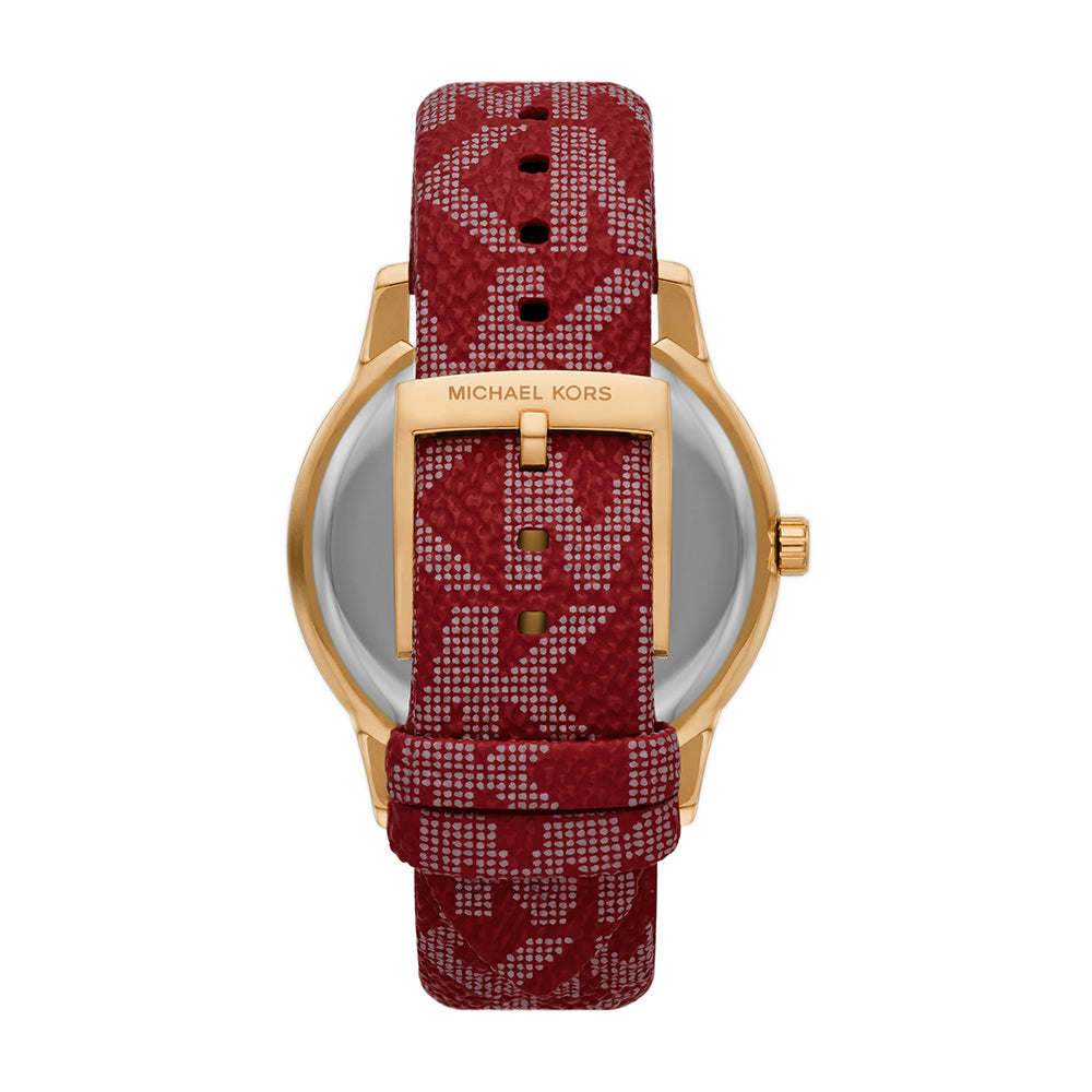  Shop Authentic Michael Kors Tibby Multifunction Silver Dial Red Leather Strap Watch For Women - MK2975 - Luxxuri