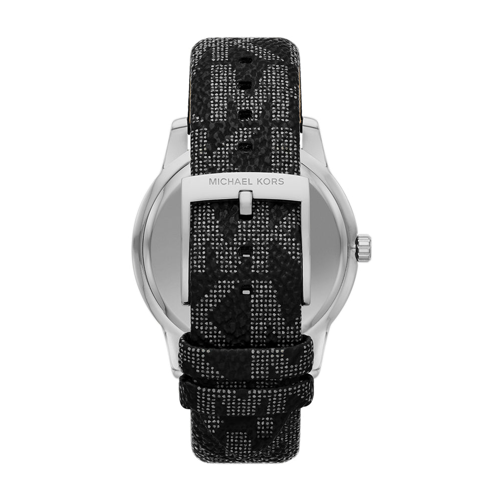  Shop Authentic Michael Kors Tibby Chronograph Black Dial Black Leather Strap Watch For Women - MK2976 - Luxxuri