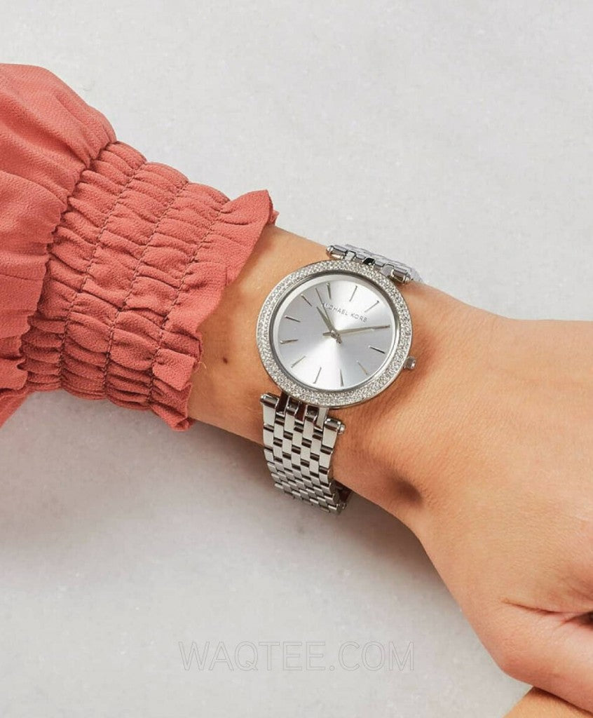  Shop Authentic Michael Kors Darci Silver Dial Silver Stainless Steel Strap Watch for Women - MK3364 - Luxxuri