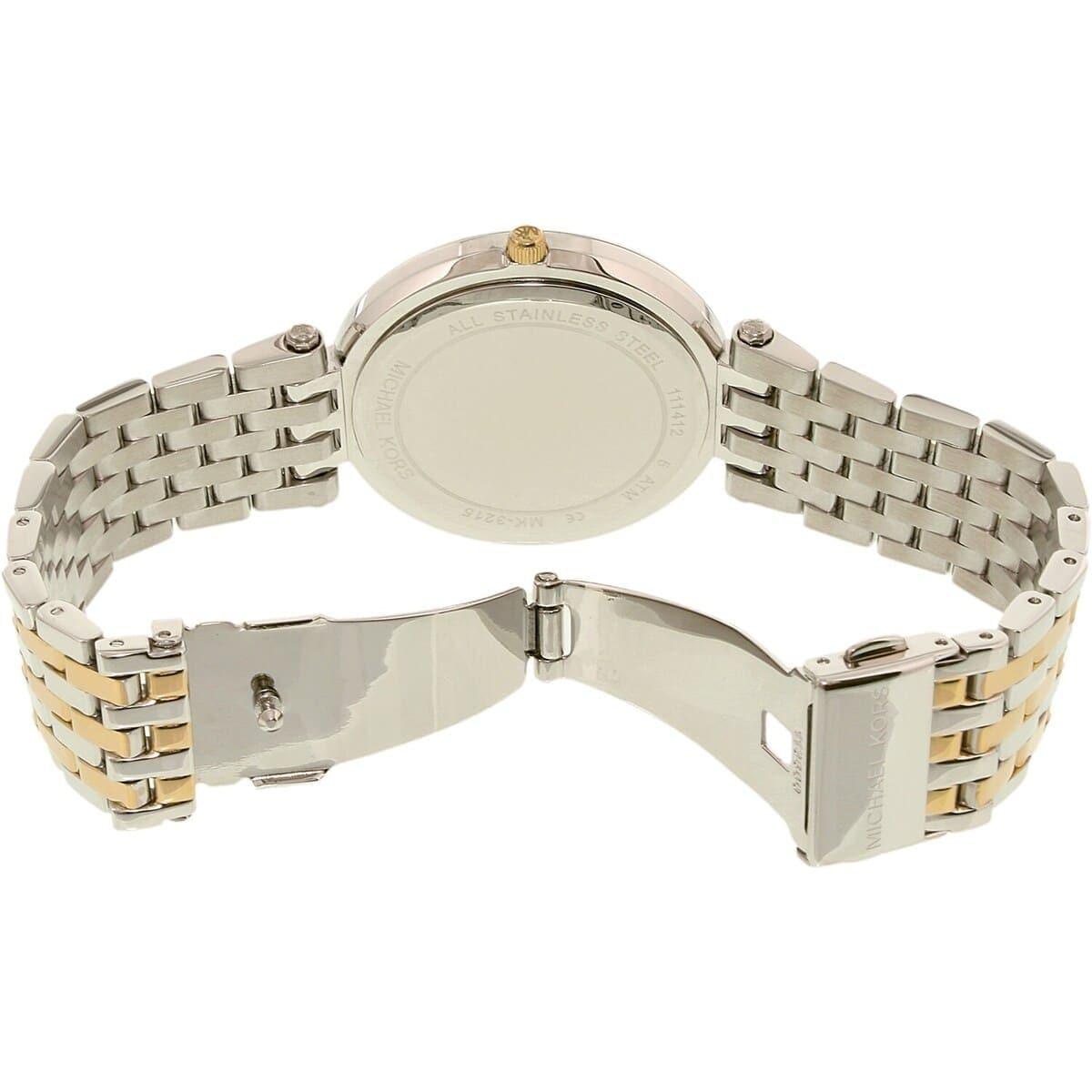  Shop Authentic Michael Kors Darci Silver Dial Two Tone Stainless Steel Strap Watch for Women - MK3215 - Luxxuri