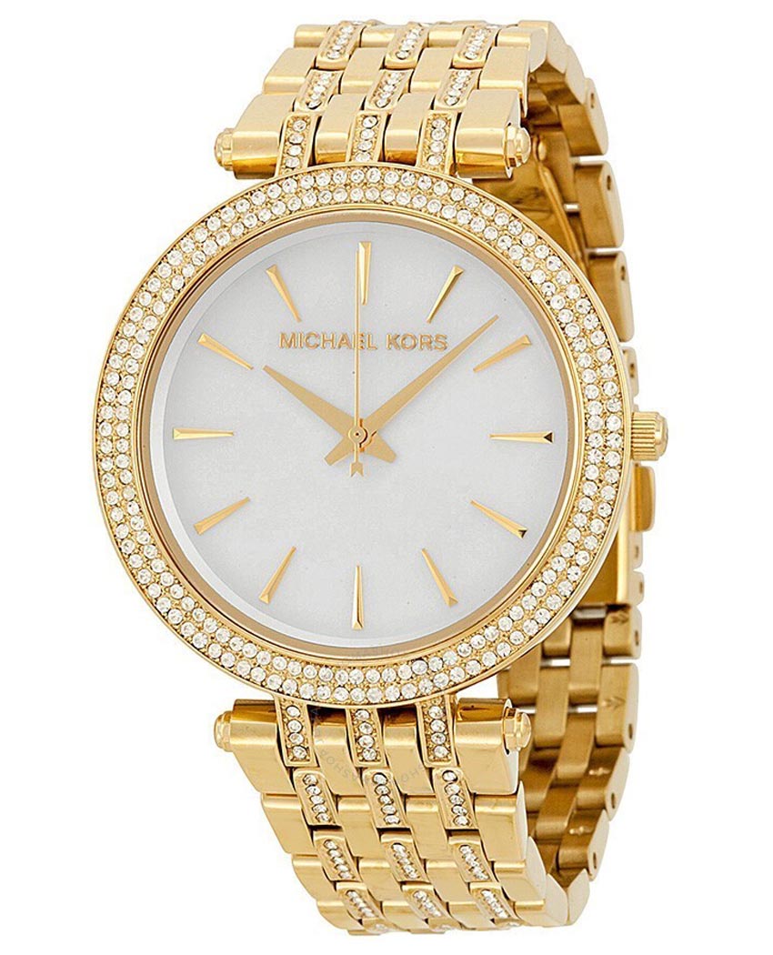  Shop Authentic Michael Kors Darci Mother of Pearl Dial Gold Steel Strap Watch for Women - MK3219 - Luxxuri