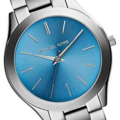  Shop Authentic Michael Kors Runway Blue Dial Silver Steel Strap Watch for Women - MK3292 - Luxxuri