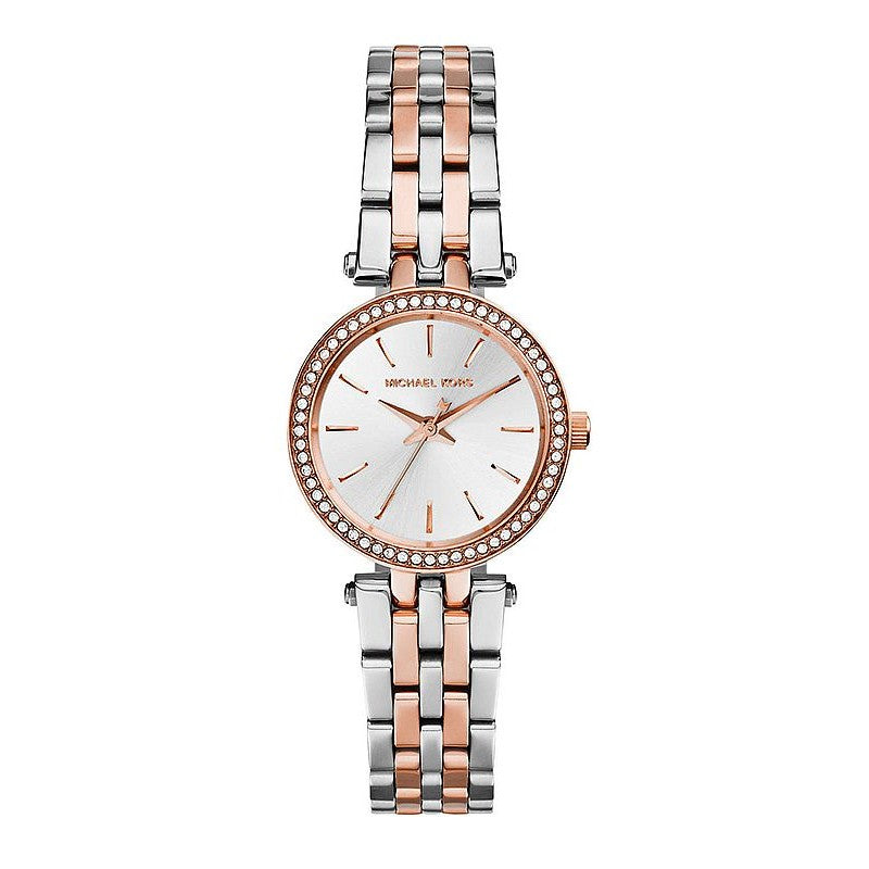  Shop Authentic Michael Kors Darci Silver Dial Two Tone Steel Strap Watch for Women - MK3298 - Luxxuri