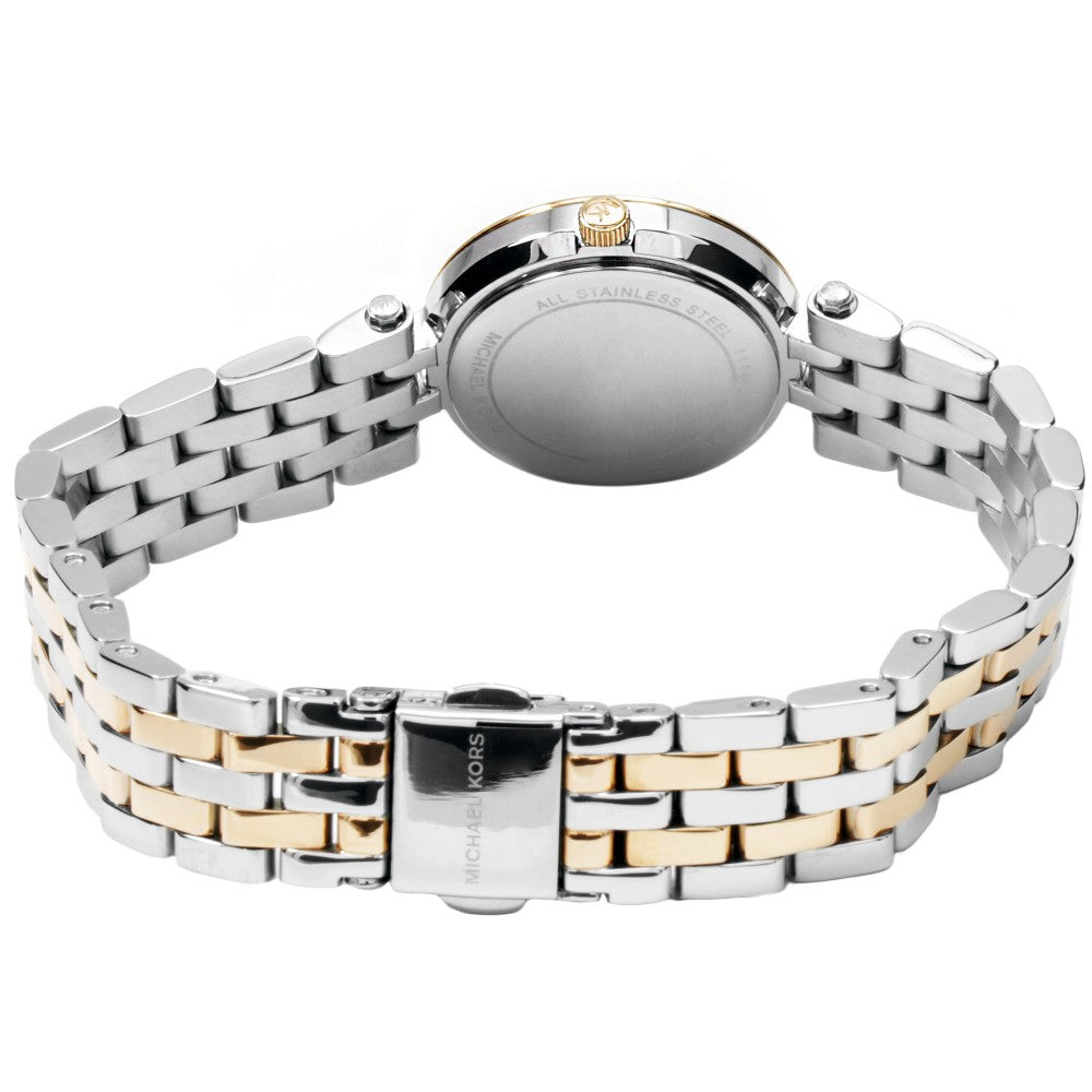  Shop Authentic Michael Kors Darci Silver Dial Two Tone Steel Strap Watch for Women - MK3298 - Luxxuri