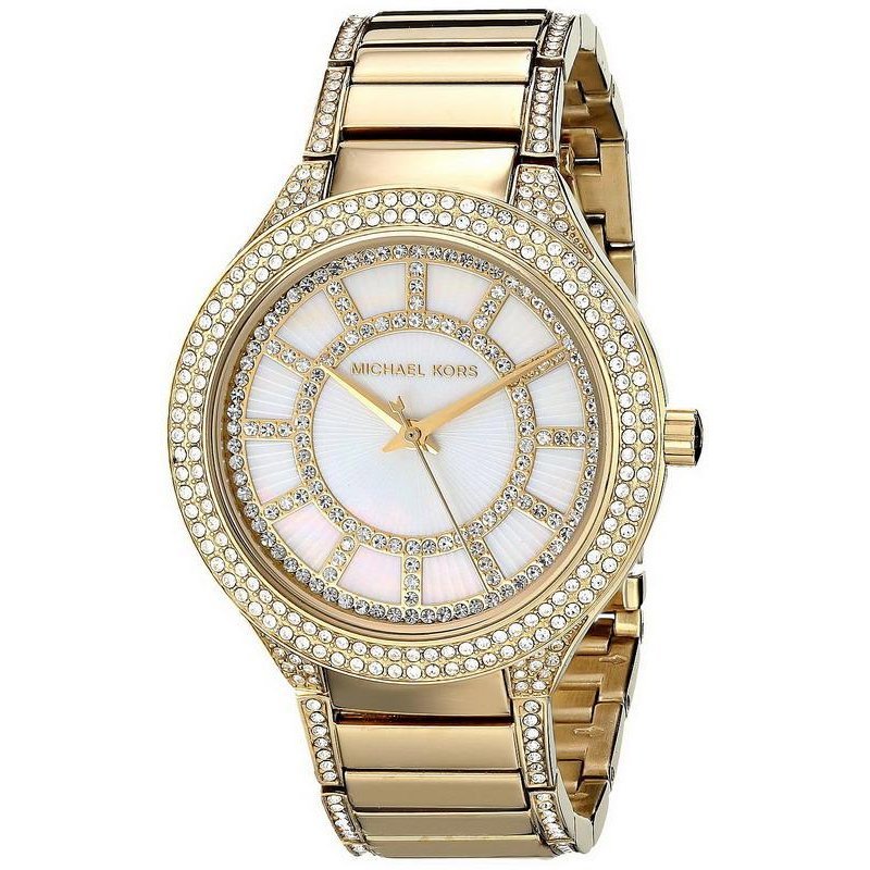  Shop Authentic Michael Kors Kerry Mother of Pearl Dial Gold Steel Strap Watch for Women - MK3312 - Luxxuri