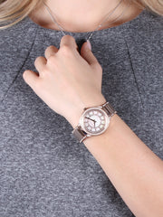  Shop Authentic Michael Kors Kerry Mother of Pearl Dial Rose Gold Steel Strap Watch for Women - MK3313 - Luxxuri