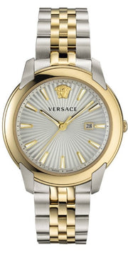  Shop Authentic Versace V-Urban Quartz Silver Dial Two Tone Steel Strap Watch for Men - VELQ00519 - Luxxuri