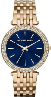  Shop Authentic Michael Kors Darci Blue Dial Gold Steel Strap Watch for Women - MK3406 - Luxxuri