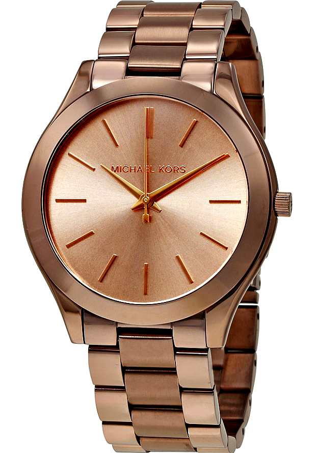  Shop Authentic Michael Kors Runway Quartz Brown Dial Brown Steel Strap Watch For Women - MK3418 - Luxxuri