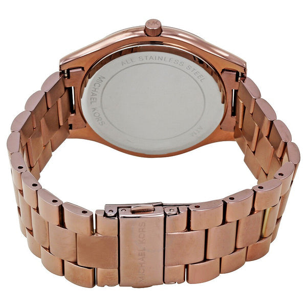  Shop Authentic Michael Kors Runway Quartz Brown Dial Brown Steel Strap Watch For Women - MK3418 - Luxxuri