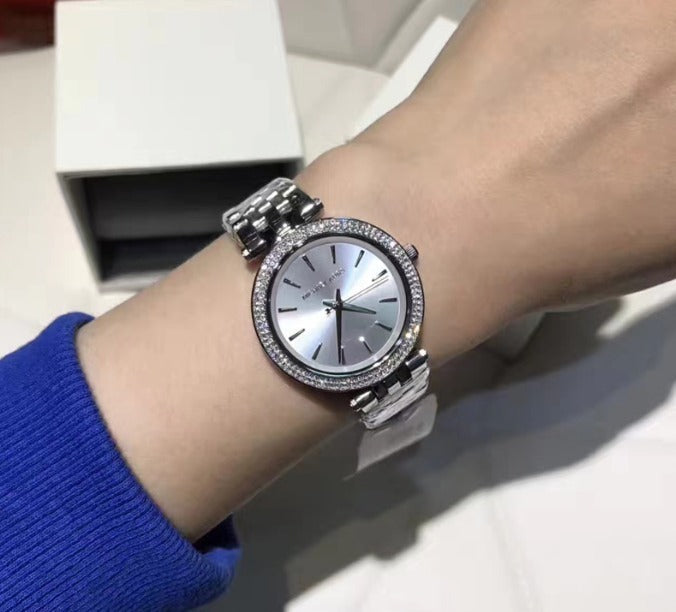  Shop Authentic Michael Kors Darci Silver Dial Silver Steel Strap Watch for Women - MK3429 - Luxxuri