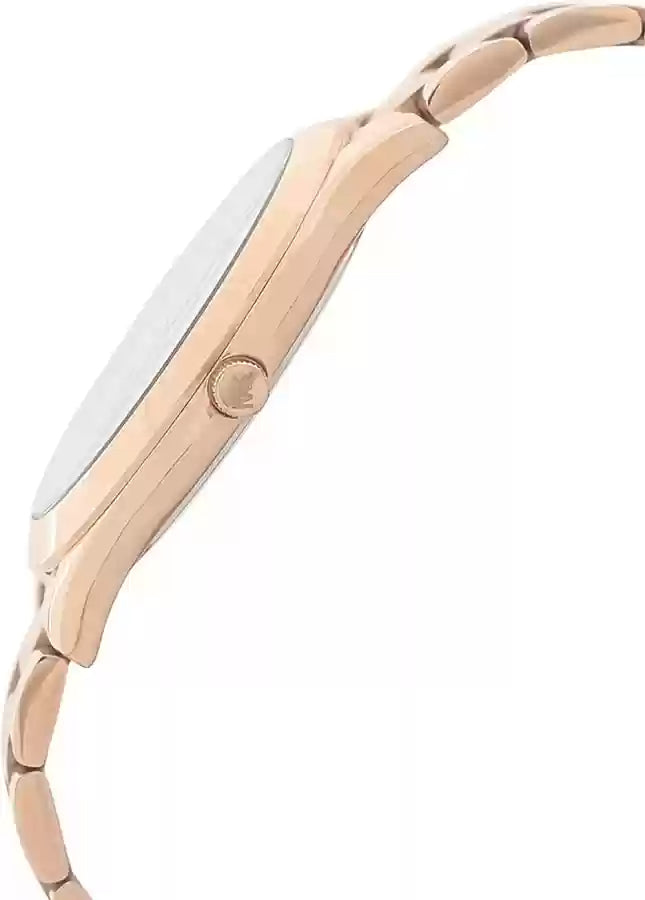  Shop Authentic Michael Kors Slim Runway Quartz Blue Dial Rose Gold Steel Strap Watch For Women - MK3494 - Luxxuri