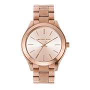  Shop Authentic Michael Kors Slim Runway Rose Gold Dial Rose Gold Steel Strap Watch for Women - MK3513 - Luxxuri