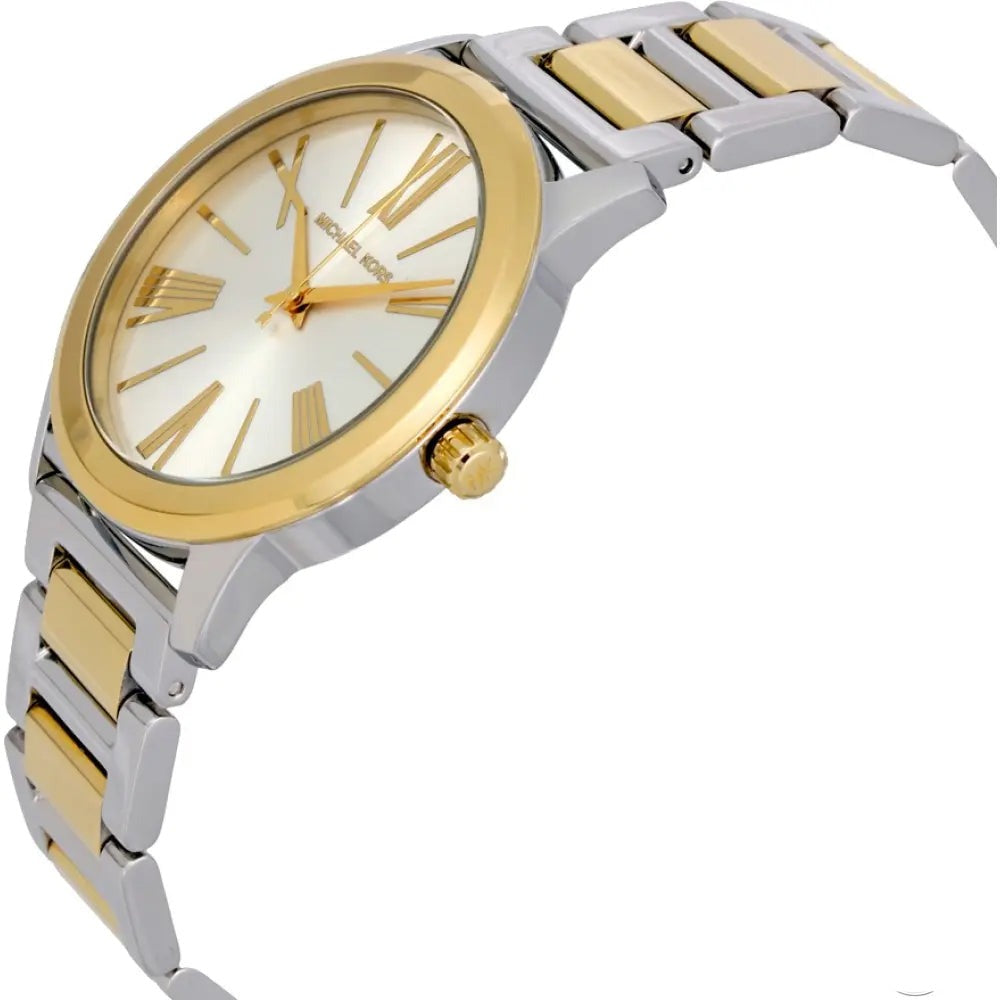  Shop Authentic Michael Kors Hartman Quartz White Dial Two Tone Steel Strap Watch For Women - MK3521 - Luxxuri
