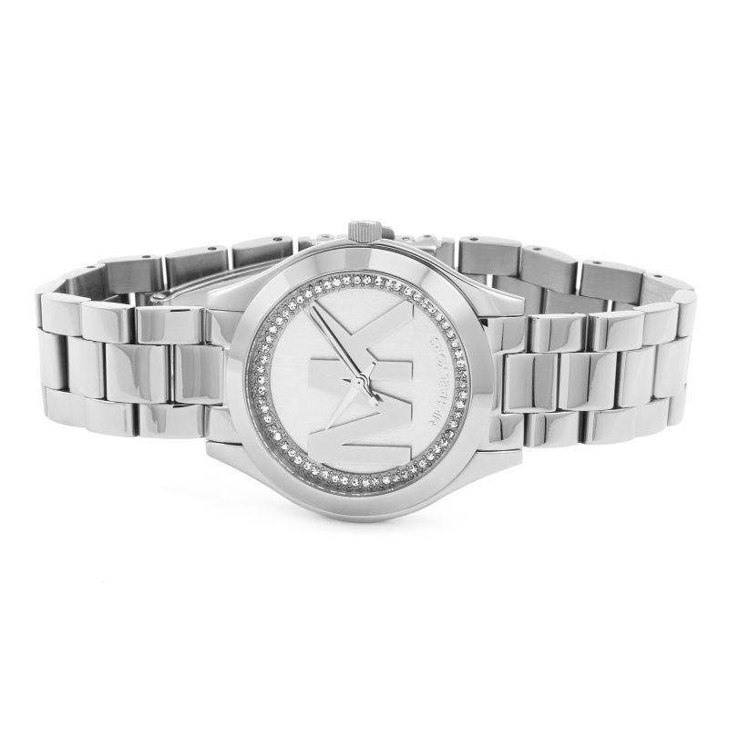  Shop Authentic Michael Kors Mini Slim Runway Silver Dial Silver Steel Strap Watch for Women - MK3548 - Luxxuri