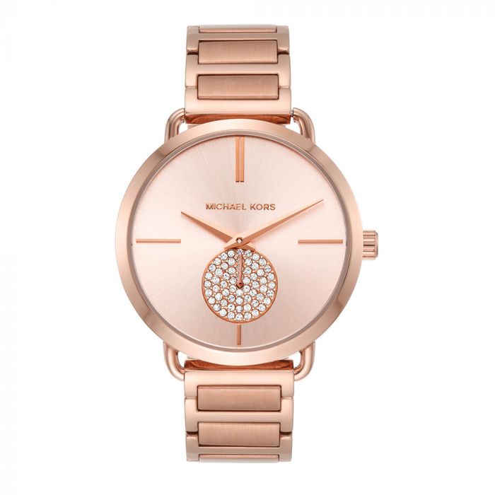  Shop Authentic Michael Kors Portia Rose Gold Dial Rose Gold Steel Strap Watch for Women - MK3640 - Luxxuri