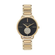  Shop Authentic Michael Kors Portia Black Dial Gold Steel Strap Watch for Women - MK3788 - Luxxuri
