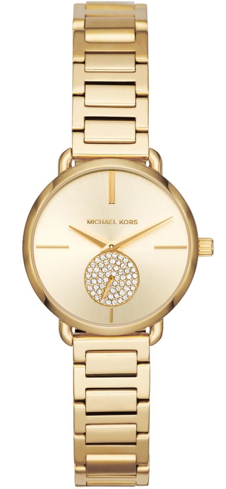 Shop Authentic Michael Kors Portia Quartz Gold Dial Gold Steel Strap Watch For Women - MK3838 - Luxxuri