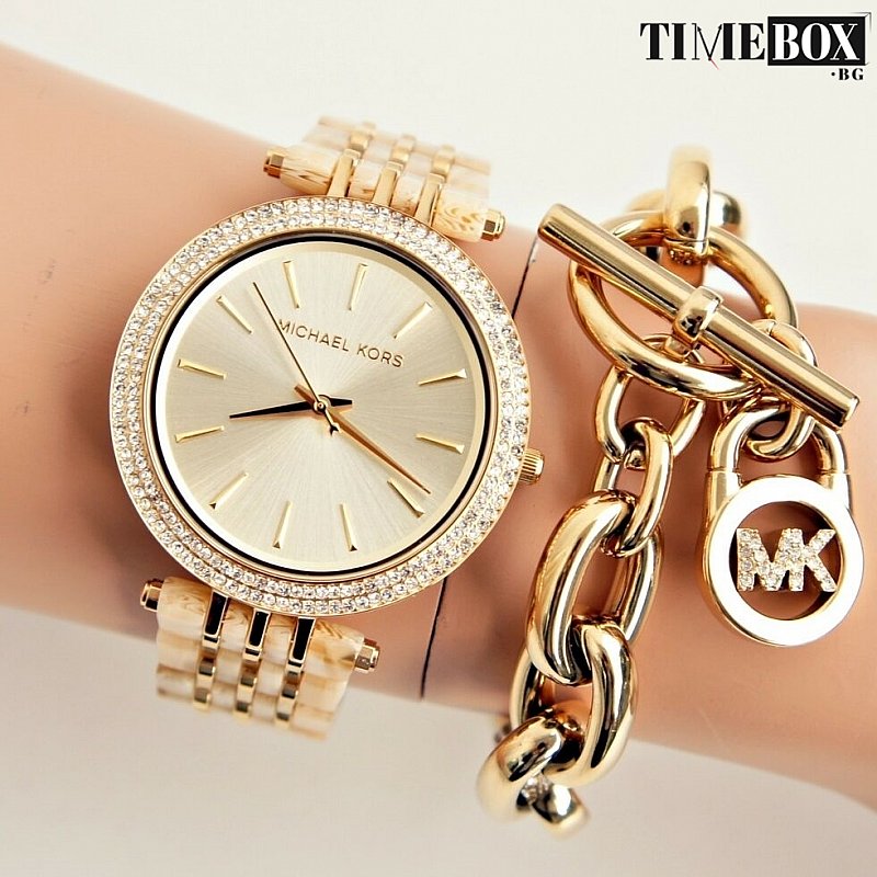  Shop Authentic Michael Kors Darci Gold Dial Gold Steel Strap Watch for Women - MK4325 - Luxxuri