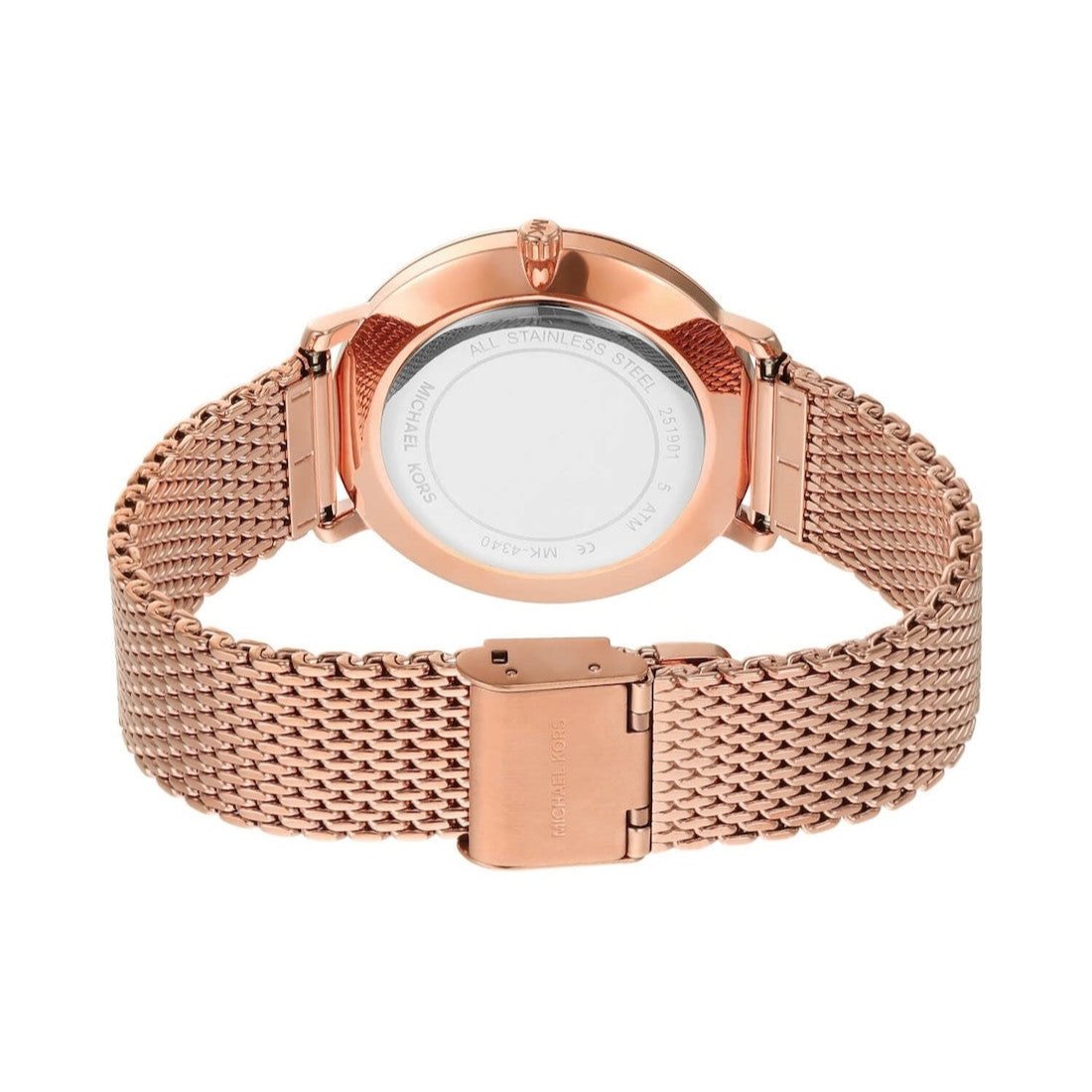  Shop Authentic Michael Kors Pyper Quartz Rose Gold Dial Rose Gold Mesh Strap Watch For Women - MK4340 - Luxxuri