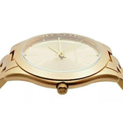  Shop Authentic Michael Kors Slim Runway Quartz Gold Dial Gold Steel Strap Watch For Women - MK4501 - Luxxuri
