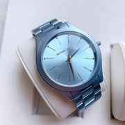  Shop Authentic Michael Kors Slim Runway Blue Dial Blue Steel Strap Watch For Women - MK4548 - Luxxuri