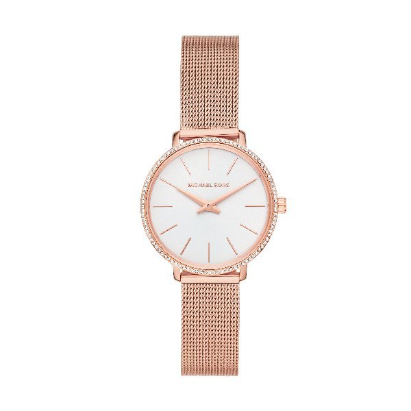  Shop Authentic Michael Kors Pyper Quartz Mother of Pearl White Dial Rose Gold Mesh Strap Watch For Women - MK4588 - Luxxuri