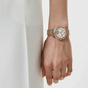  Shop Authentic Michael Kors Abbey Three-Hand White Dial Two Tone Steel Strap Watch for Women - MK4616 - Luxxuri