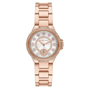  Shop Authentic Michael Kors Camille Multifunction White Dial Rose Gold Steel Strap Watch For Women  - MK4700 - Luxxuri