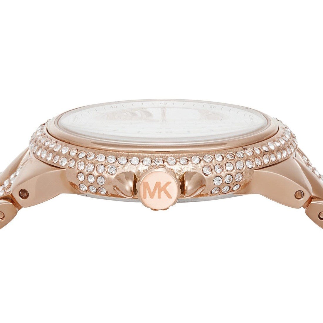  Shop Authentic Michael Kors Camille Analog Silver Dial Rose Gold Steel Strap Watch for Women - MK4810 - Luxxuri