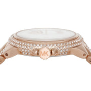  Shop Authentic Michael Kors Camille Analog Silver Dial Rose Gold Steel Strap Watch for Women - MK4810 - Luxxuri