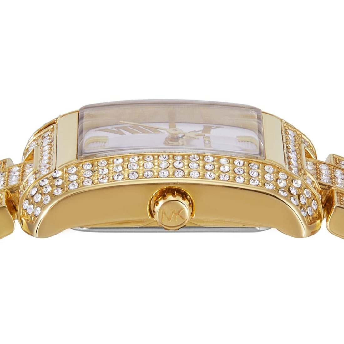  Shop Authentic Michael Kors Emery Analog Crystals White Dial Gold Steel Strap Watch for Women - MK4835 - Luxxuri