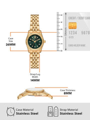 Shop Authentic Michael Kors Lexington Pave Three-Hand Green Dial Gold Steel Strap Watch for Women - MK4842 - Luxxuri