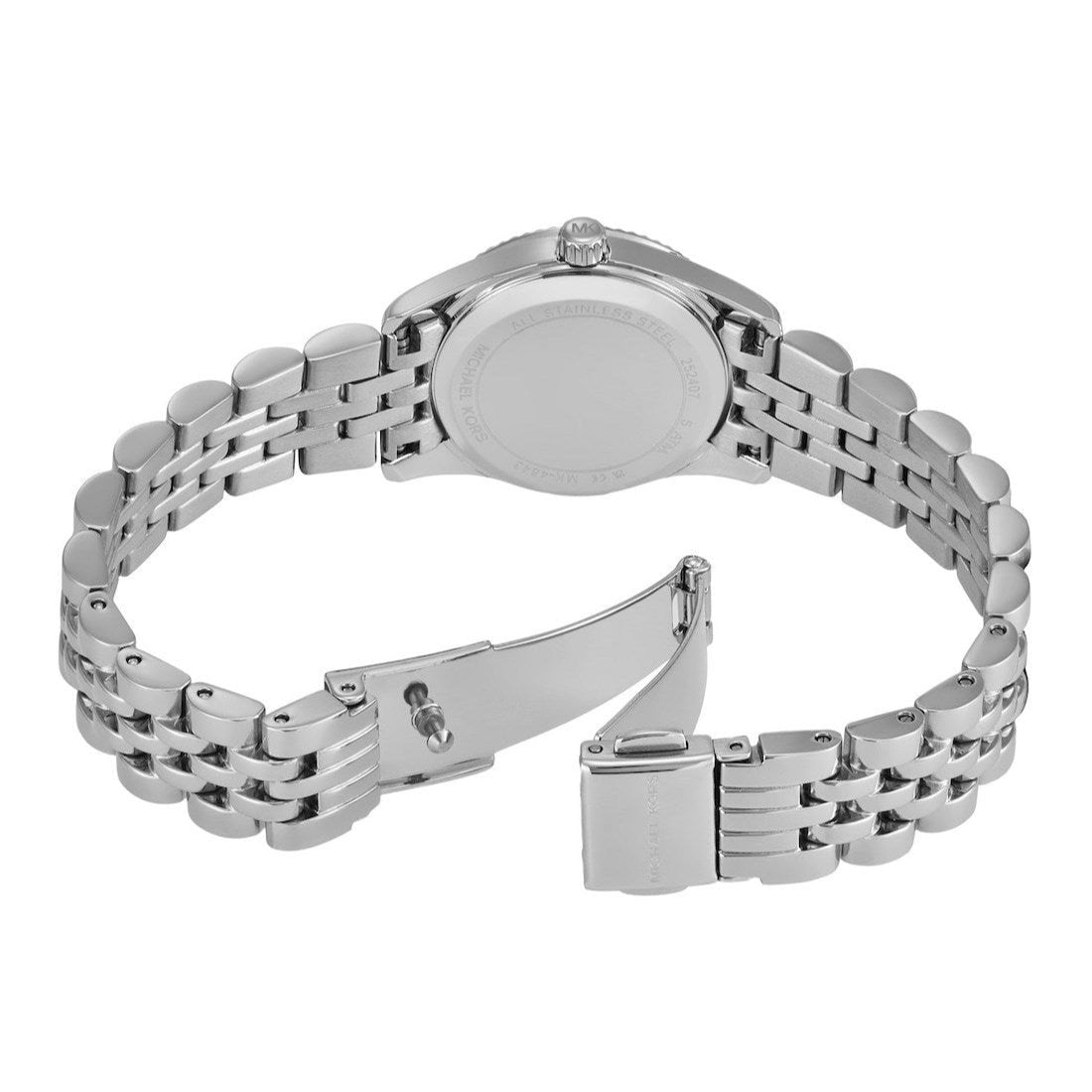  Shop Authentic Michael Kors Lexington Three-Hand Silver Dial Silver Steel Strap Watch for Women - MK4843 - Luxxuri