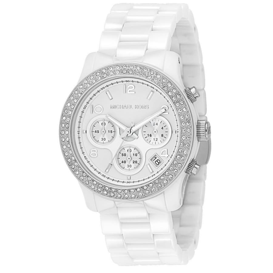  Shop Authentic Michael Kors Runway White Dial White Steel Strap Watch for Women - MK5188 - Luxxuri