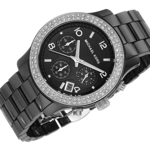  Shop Authentic Michael Kors Runway Black Dial Black Steel Strap Watch for Women - MK5190 - Luxxuri